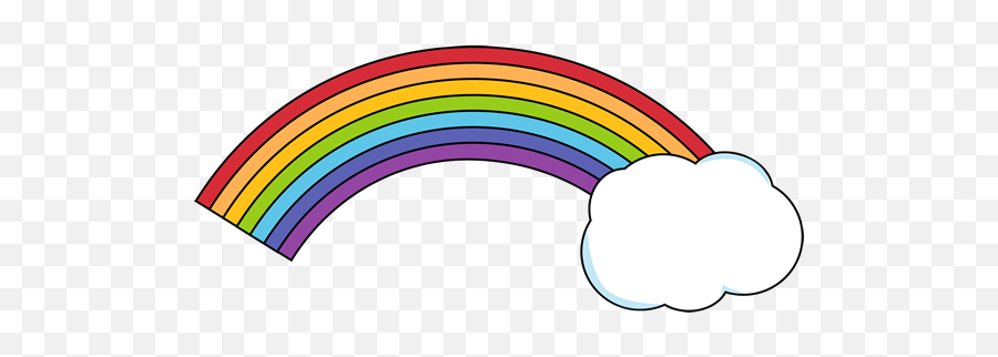 Download Drawn Rainbow Cloud Png - Rainbow With Cloud Rainbow With A Cloud,Clouds Clipart Png