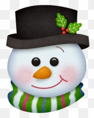 Library Of Snowman Clip Art Freeuse - Christmas Snowman Face Clipart Png,Snowman Clipart Png