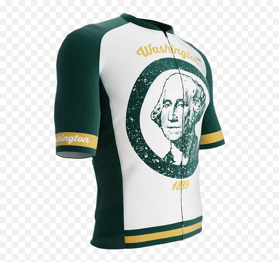 Scudopro Pro - Elite Short Sleeve Cycling Jersey Washington Usa State Icon Landmark Symbol Identity Men And Women Long Sleeve Png,Wa Icon