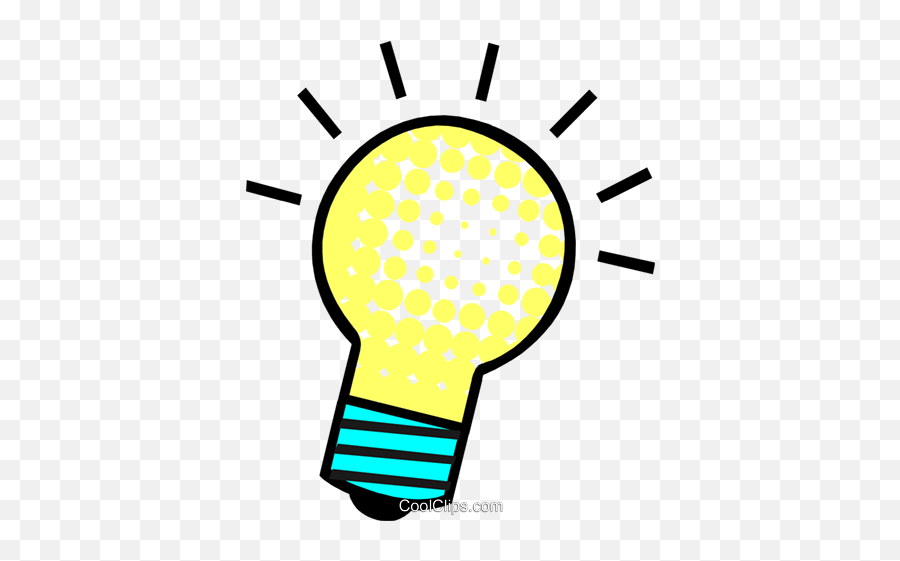 Bright Idea Light Bulb Royalty Free Vector Clip Art - Lâmpada De Ideia Png,Bright Light Png