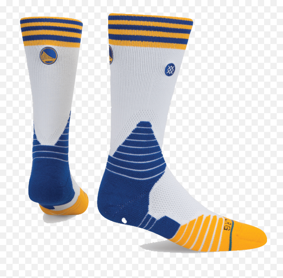 Golden State Warriors Stance Nba - Court Logo Crew Socks U2013 White Png,Golden State Warriors Logo Png