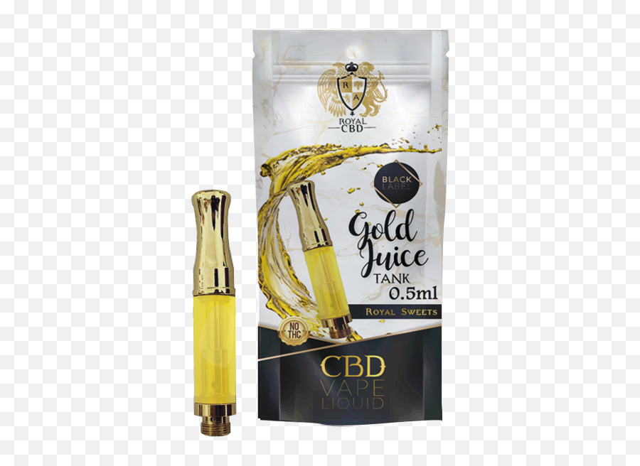 Gold Juice Cbd Vape Liquid Tank 05ml U2013 Royal Sweets - Vape Oils Gold Cbd Png,Info On Icon Vapor Cbd Oil Jungle Juice
