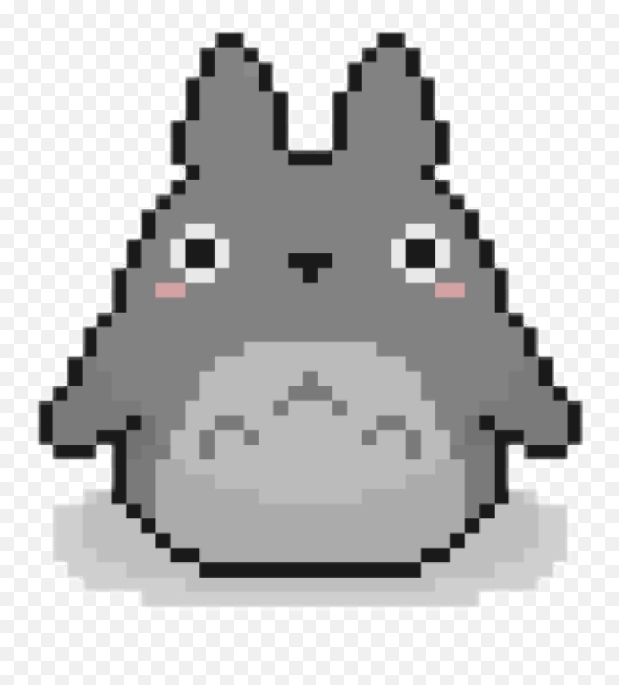 Totoro Pixelkawaii - Face Pixel Art Minecraft Png,Totoro Png