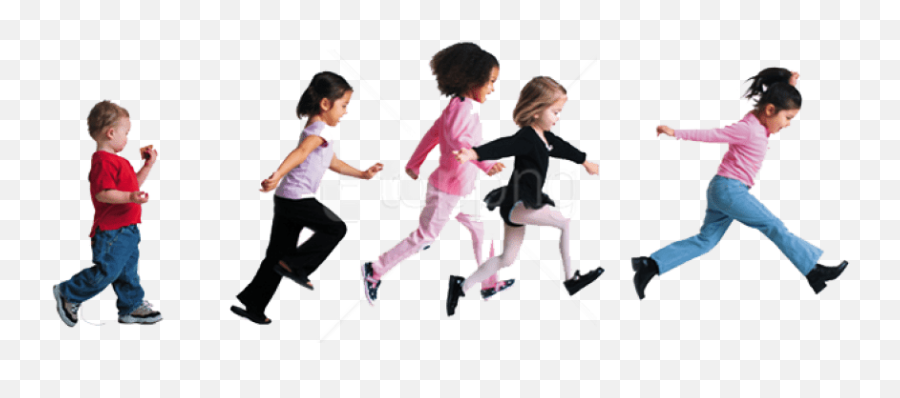 Free Png Download Child Group Play - Kids Running Png,Playing Png