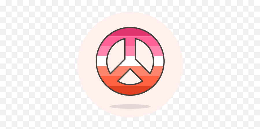 Lesbian Peace Sign Icon - Peace Sign With Flowers Png,Peace Sign Png