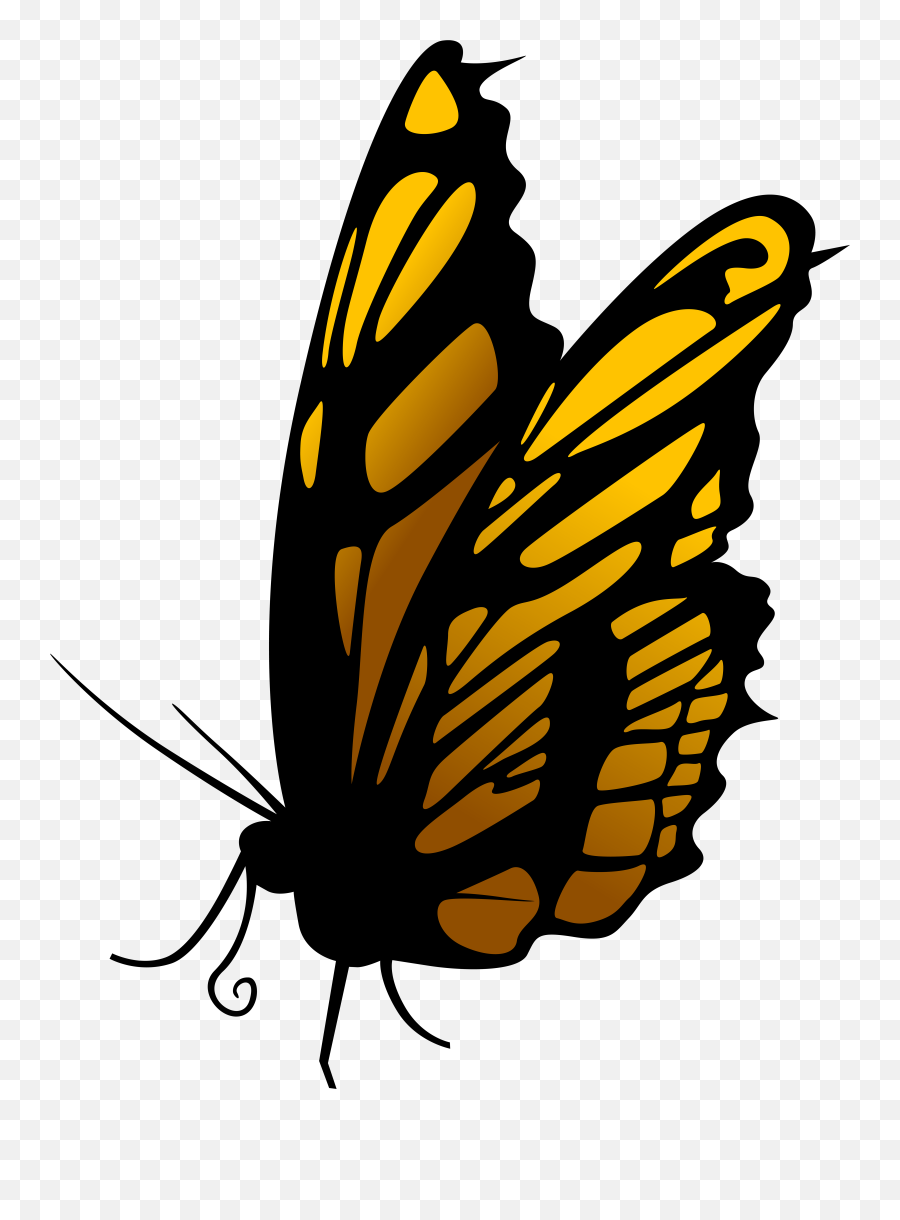 Monarch Butterfly Clipart Yellow Png
