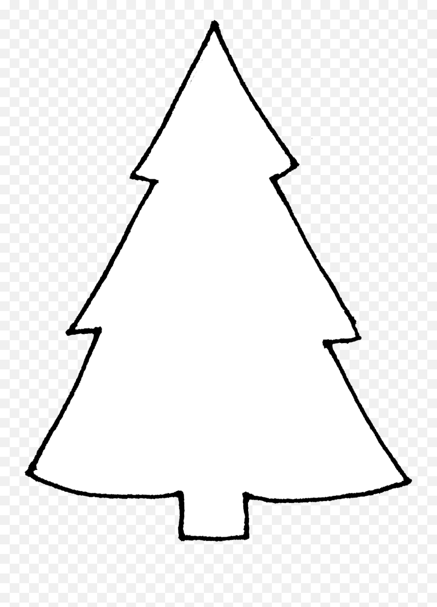 Download Outlines - Christmas Tree Icon White Outline Full Christmas Tree Png,Tree Icon Png