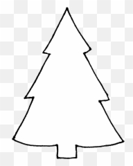 Download Outlines - Christmas Tree Icon White Full png
