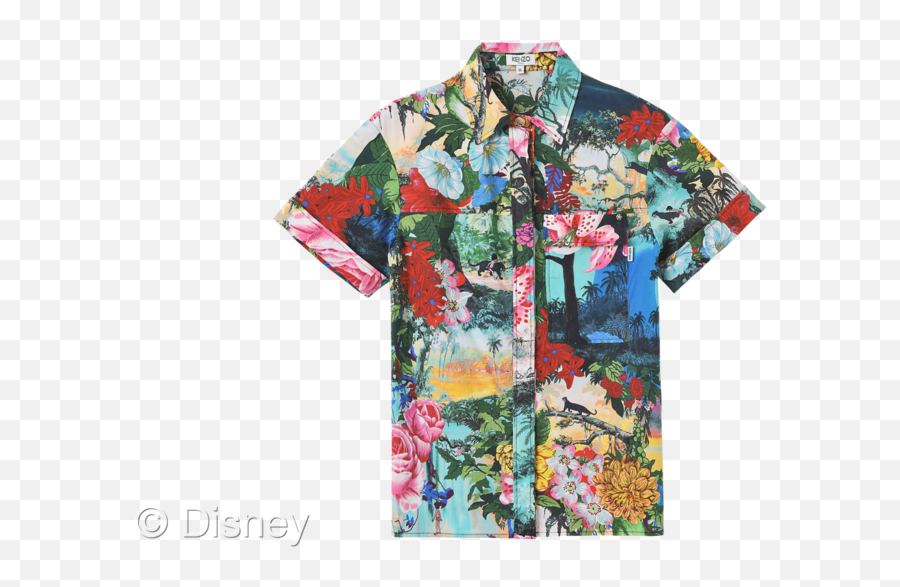 Men Kenzo Disney Jungle Book Collection Png Hawaiian Shirt