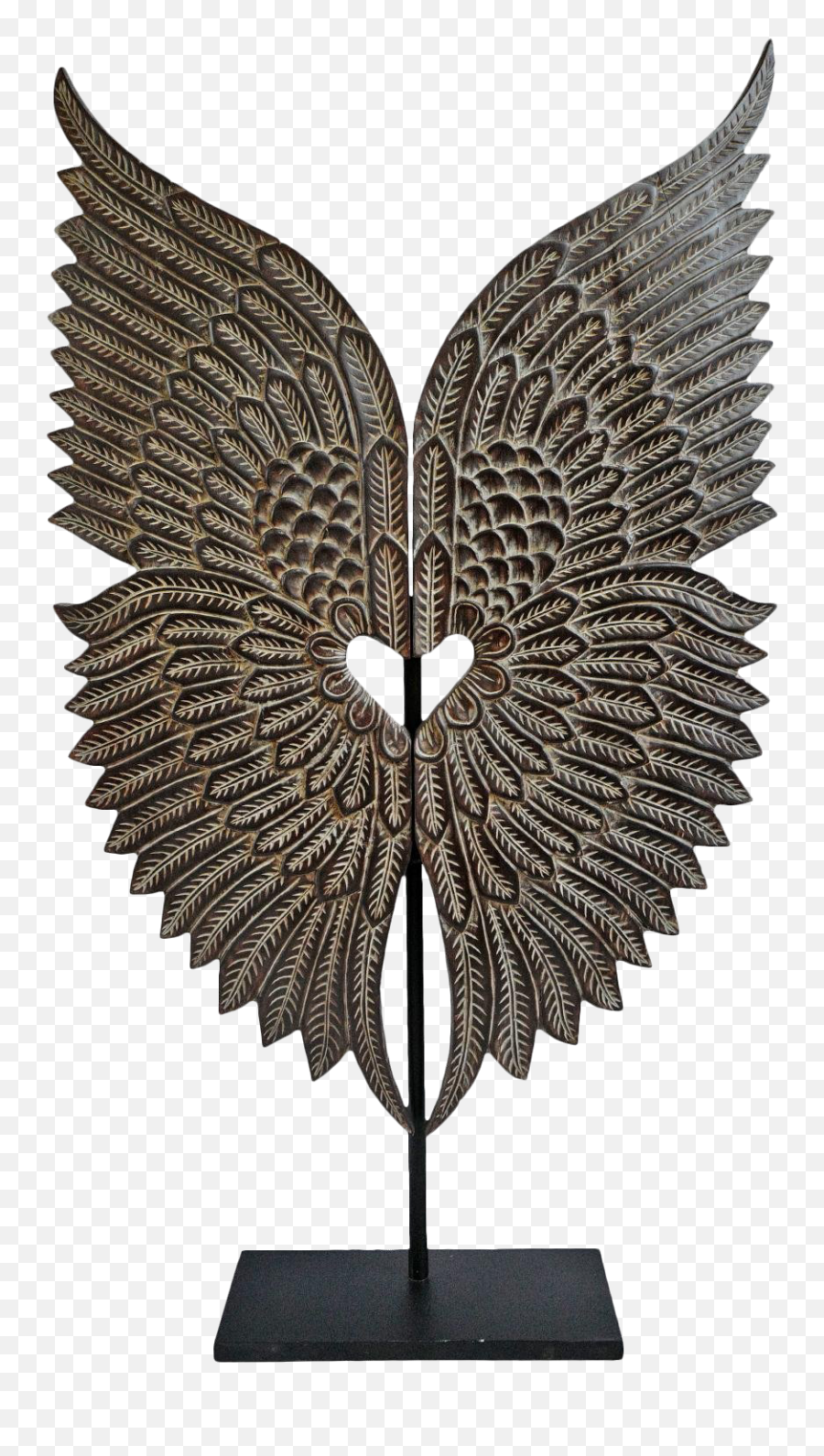 Wood Angel Wings - Angel Wings Wooden Sculpture Png,Angel Wings Logo