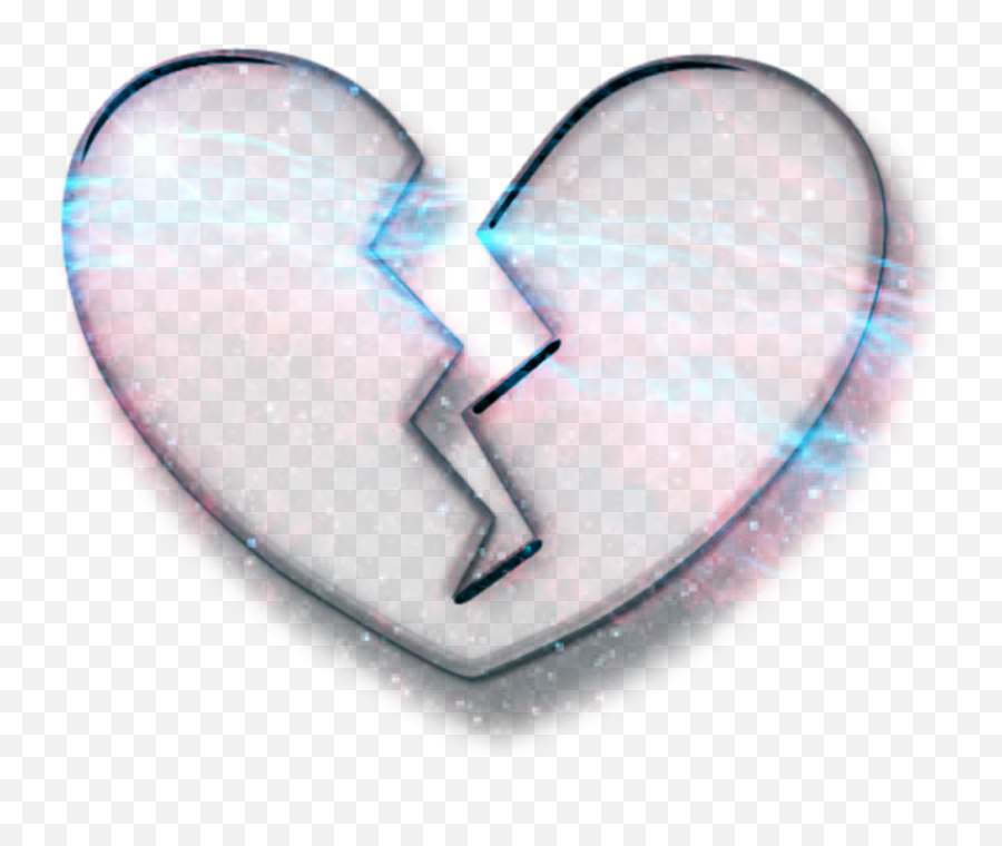 Broken Heart Emoji Galaxy Effect Crown Art - Galaxy Broken Heart Png,Broken Heart Emoji Png
