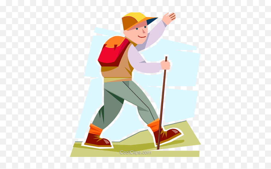 Boy Hiking Royalty Free Vector Clip Art - Clipart Boy Hiking Png,Hikers Png