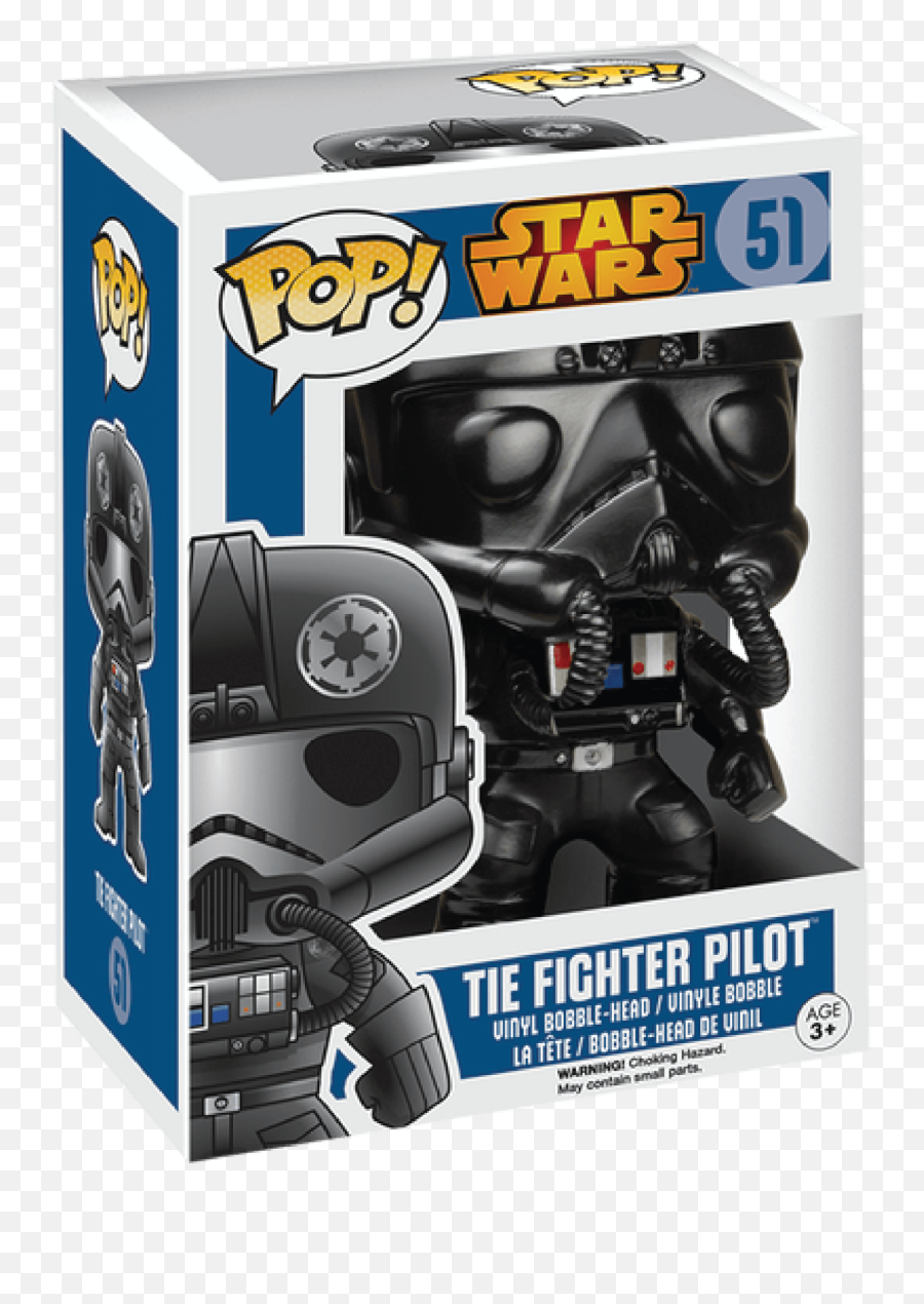Star Wars - Tie Fighter Pilot Pop Vinyl 51 Funko Pop Tie Fighter Pilot Png,Tie Fighter Png