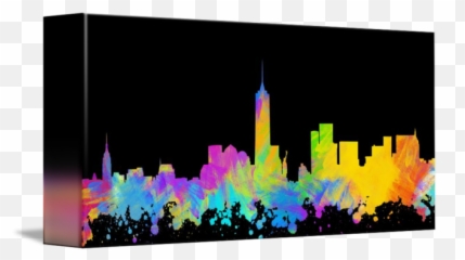 New York City Skyline Silhouette Ii - png