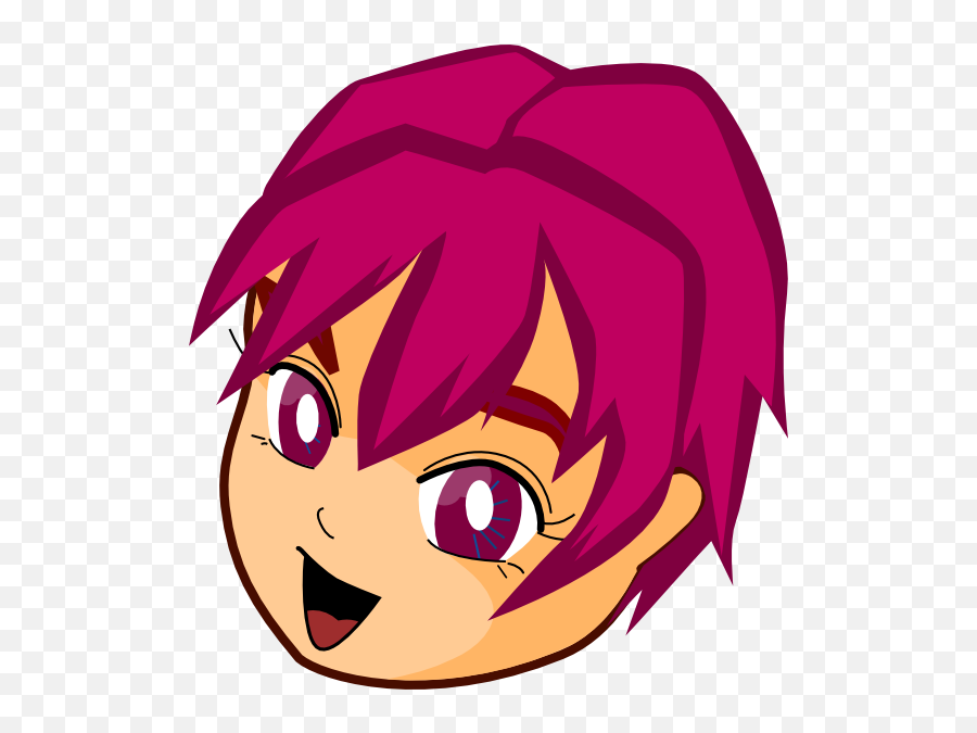 Cute Anime Boy Clip Art - Vector Clip Art Clip Art Anime Boy Face Png,Cute Face Png