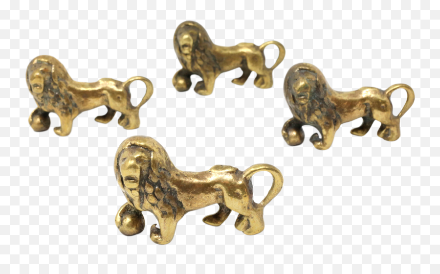 Petite Brass Lion Chopstick Or Knife Rests - 4 Available Png,Chopstick Png
