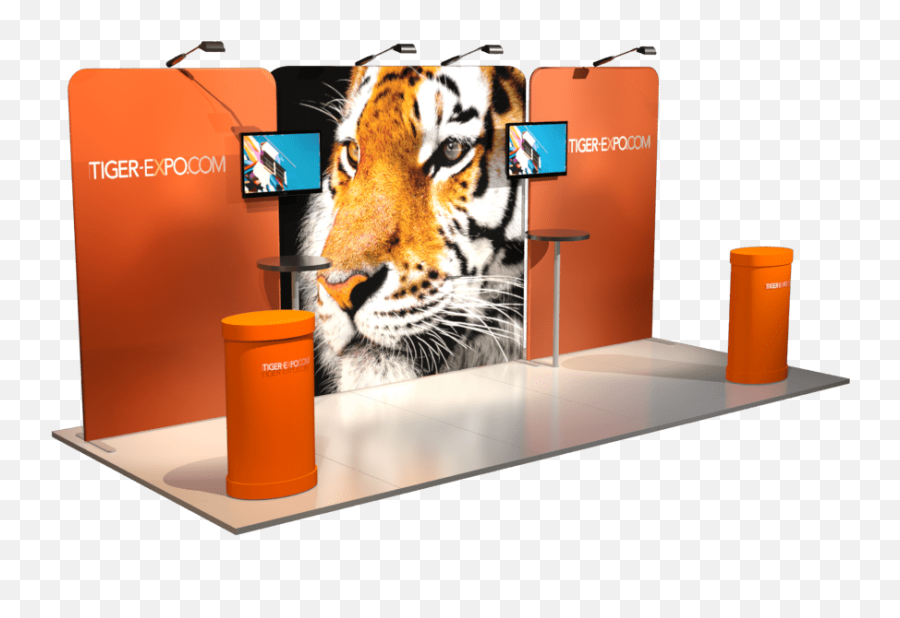 Download Portable Trade Show Displays - Siberian Tiger Hd Png,Tiger Transparent Background