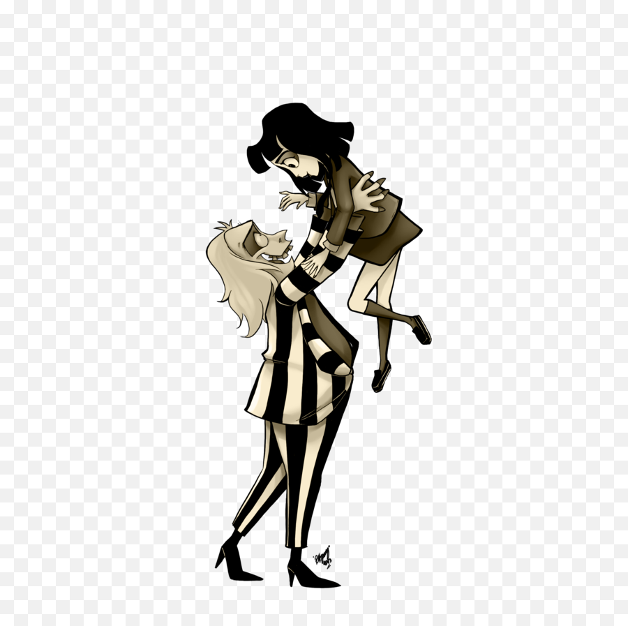 Beetlejuice And Lydia Cartoon Png Image - Beetlejuice And Lydia Cartoon,Beetlejuice Png