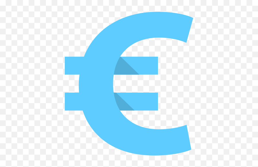 Currency Euro Icon - Blue Euro Icon Png,Euro Png