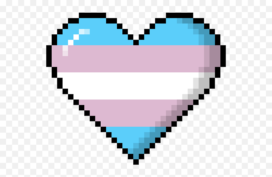 Transgender Pride 8bit Pixel Heart Duvet Cover - Lesbian Flag Pixel Heart Png,8 Bit Heart Png