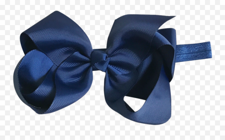 Navy Big Bow Baby Headband Png