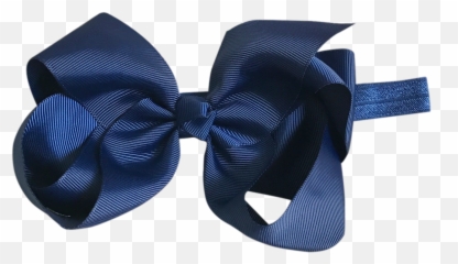 Navy Big Bow Baby Headband Png