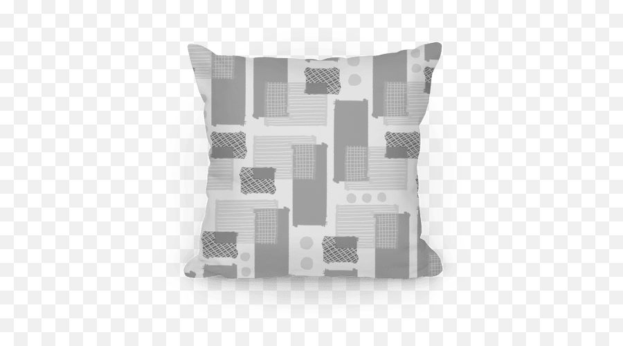 Gray Geometric Pattern Pillows Lookhuman - Cushion Png,Geometric Pattern Png