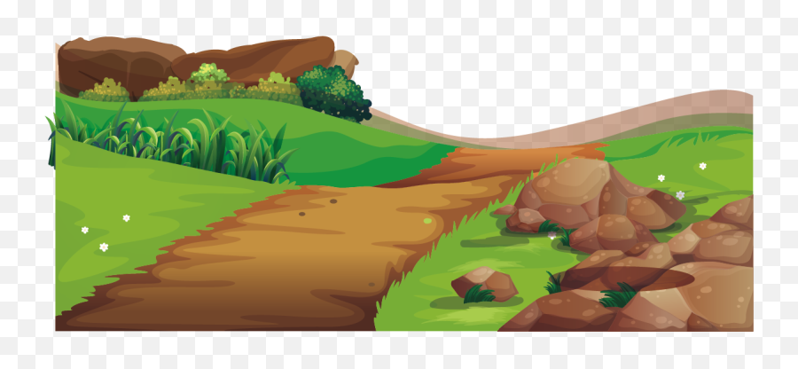 Illustrator Farm Scene Illustration Adobe Road - Farm Road Farm Road Background Cartoon Png,Road Png