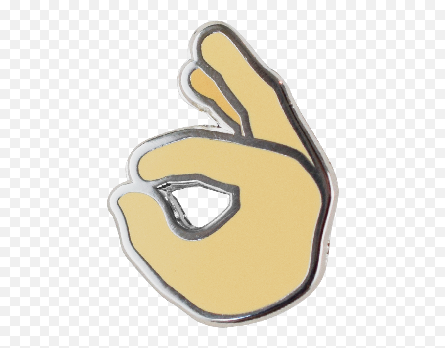 Download Okay Emoji Pin - Emoji Nickel Full Size Png Image Sign Language,Okay Png