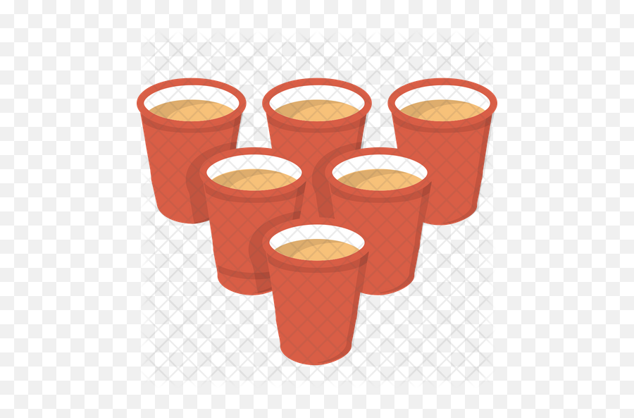 Beer Pong Icon Of Flat Style - Beer Pong Emoji Png,Beer Pong Png