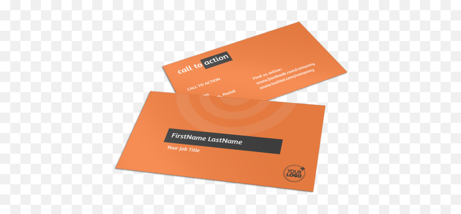 Academic Tutor U0026 School Business Card Template - Orange Png,Facebook Logo For Business Cards