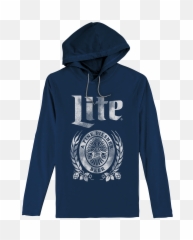 Download Hd Miller Lite Hooded Jersey Tee - Beer Vintage Shirts png