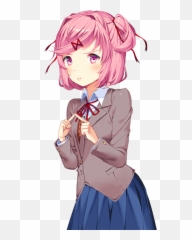 Ddlc - Doki Literature Club Natsuki Png
