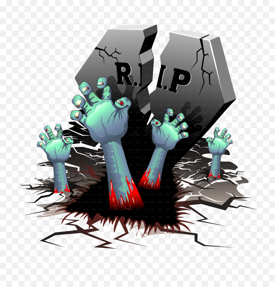 Creepy Zombie Hands - Zombie Hnad Png Grave,Cemetery Png