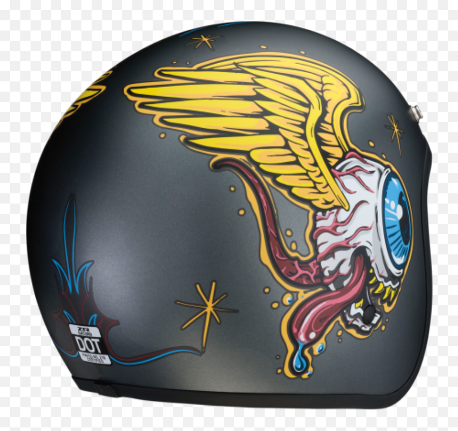 Z1r Open Face Helmet Saturn Sv Flying - Flying Eyeball Helmet Motorcycle Png,Icon Overlord Overpants