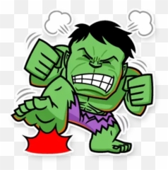 Marroneros Whatsapp Stickers - Cloud Hulk png