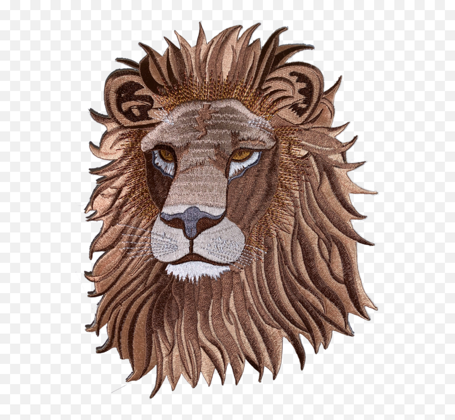 1546 Lion Head Patch Png Transparent