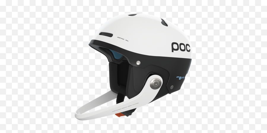 Poc Skull Dura X Spin Ski Race Helmet In Hydrogen White - Poc Arctic Sl 360 Spin Png,Pink And White Icon Helmet