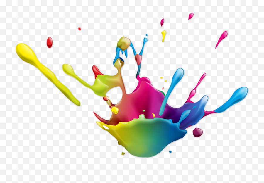 Spash Of Colour - 3d Paint Splash Vector Clipart Full Size Paint Drop Splash Vector Png,Paint 3d Icon