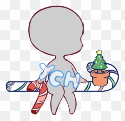 Download Hd Holiday Ych By Aquasparkles - Paint Tool Sai Christmas Poses Drawing png