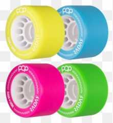 Riedell R3 Skate Derby Pop Wheels U0026 Toe Caps - 59mm Roller png