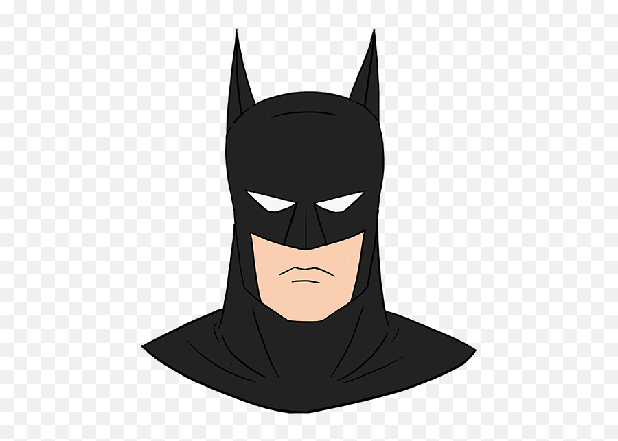 How To Draw Batman Joker Drawing - Easy Batman Drawing Png,Joker Face Png