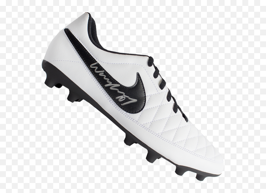 Wayne Rooney Signed White And Black Nike Boot - Soccer Cleat Png,Black And White Football Icon