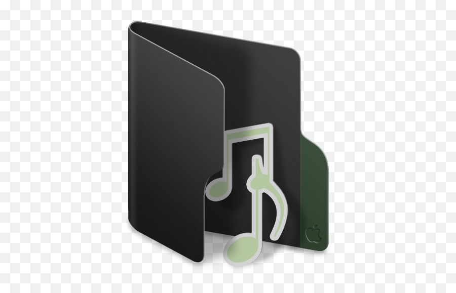 Music Icon - Mac Os Black Folder Icons Softiconscom Mac Folder Music Png,Music Videos Icon