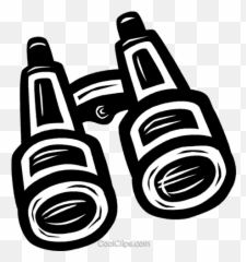 Binoculars Royalty Free Vector Clip Art Illustration - Optical Instrument png