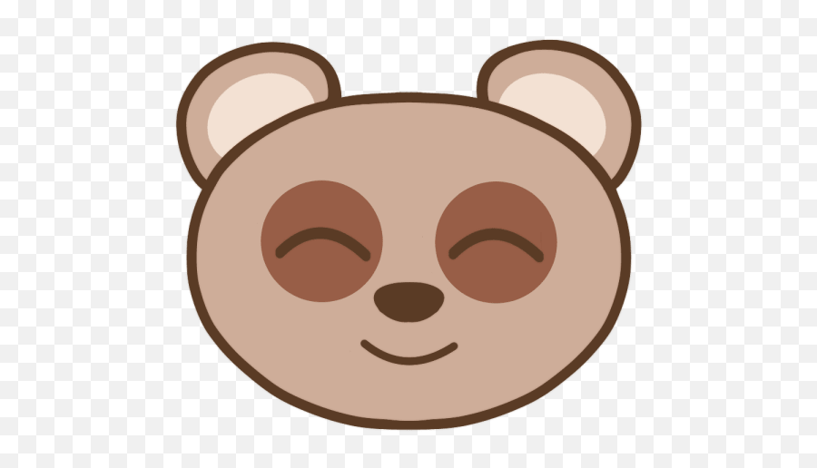 Raccoon Dog With A Smile Illustration Material - Lots Of Gambar Kepala Beruang Animasi Png,Happy Sad Dog Png Icon