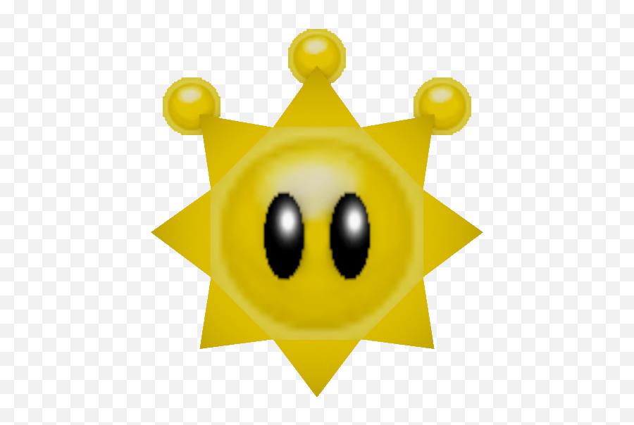 Custom Edited - Mario Customs Shine Sprite N64 Style Emoticon Png,Sprite Logo Png