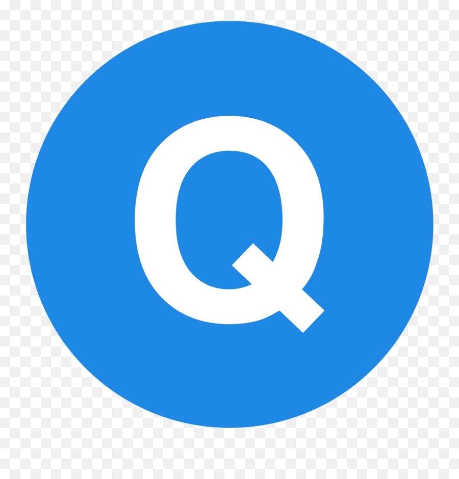 Fileeo Circle Blue White Letter - Qsvg Wikimedia Commons Letter Q In Blue Circle Png,Letter Icon