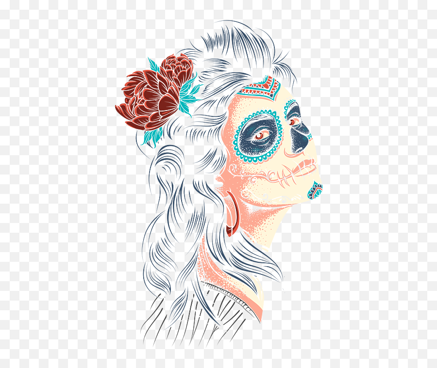 Cute Lady Of The Dead - La Calavera Catrina Puzzle For Sale Hair Design Png,Skull And Roses Icon Tumblr