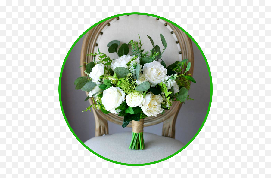 Wedding Flowers U0026 Bouquet Apk 11 - Download Apk Latest Version White Rose And Greenery Wedding Bouquet Png,Bouquet Icon